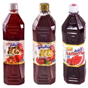  زرشک و آب آلبالو و آب انار 125 - 1لیتر بسته 3 عددی632bf2e78adf5101820